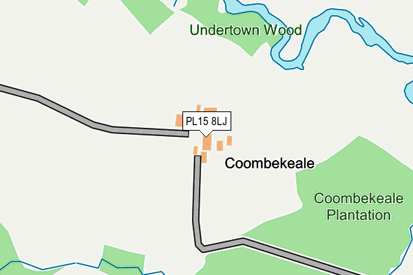 PL15 8LJ map - OS OpenMap – Local (Ordnance Survey)