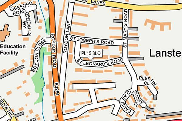 PL15 8LQ map - OS OpenMap – Local (Ordnance Survey)