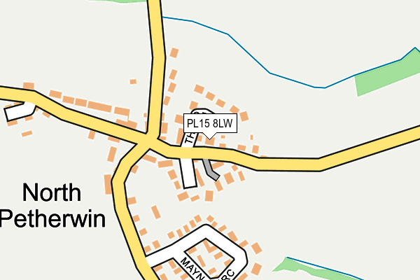 PL15 8LW map - OS OpenMap – Local (Ordnance Survey)