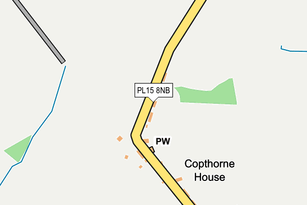 PL15 8NB map - OS OpenMap – Local (Ordnance Survey)