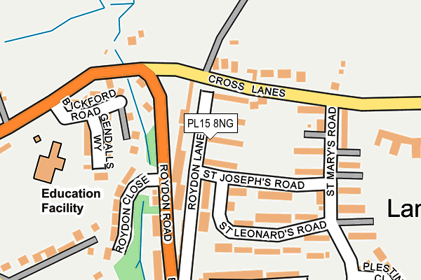 PL15 8NG map - OS OpenMap – Local (Ordnance Survey)