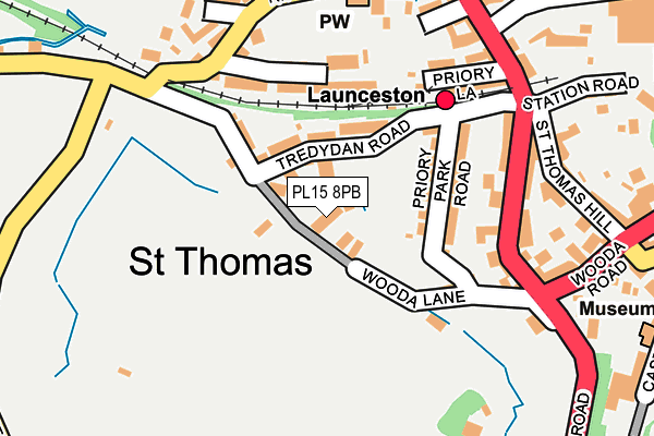 PL15 8PB map - OS OpenMap – Local (Ordnance Survey)