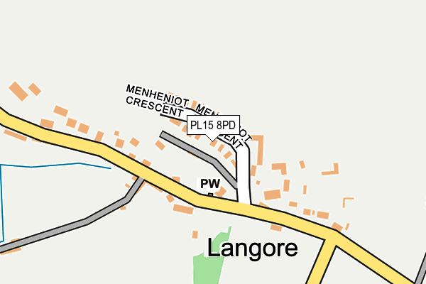 PL15 8PD map - OS OpenMap – Local (Ordnance Survey)