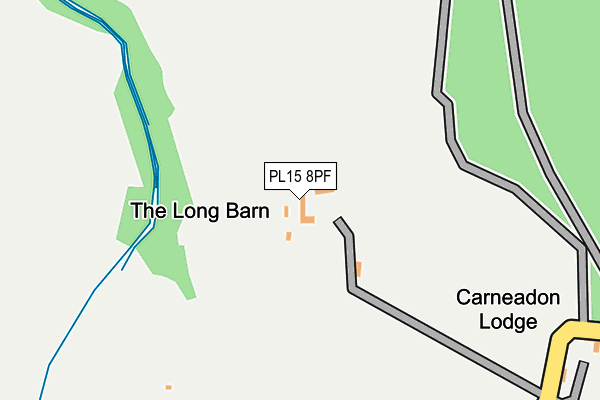 PL15 8PF map - OS OpenMap – Local (Ordnance Survey)