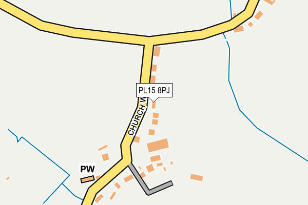 PL15 8PJ map - OS OpenMap – Local (Ordnance Survey)