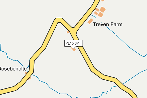 PL15 8PT map - OS OpenMap – Local (Ordnance Survey)