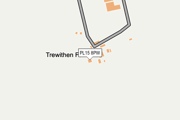 PL15 8PW map - OS OpenMap – Local (Ordnance Survey)
