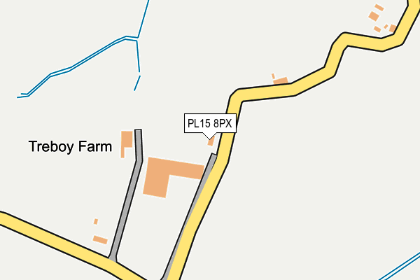 PL15 8PX map - OS OpenMap – Local (Ordnance Survey)