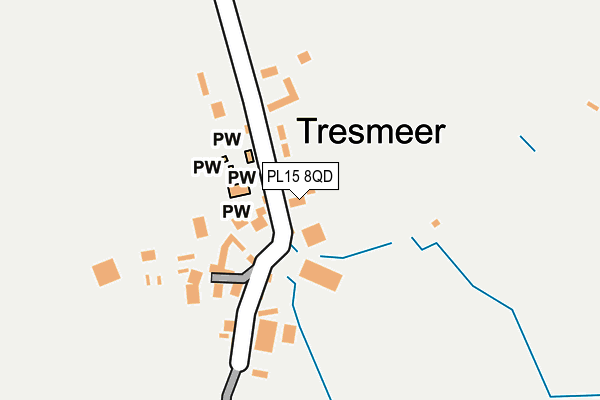 PL15 8QD map - OS OpenMap – Local (Ordnance Survey)