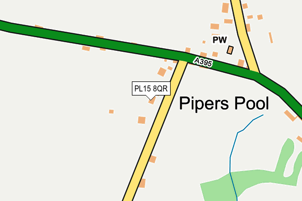 PL15 8QR map - OS OpenMap – Local (Ordnance Survey)