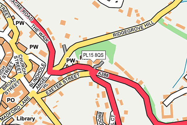 PL15 8QS map - OS OpenMap – Local (Ordnance Survey)