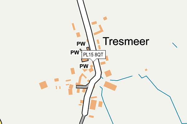 PL15 8QT map - OS OpenMap – Local (Ordnance Survey)