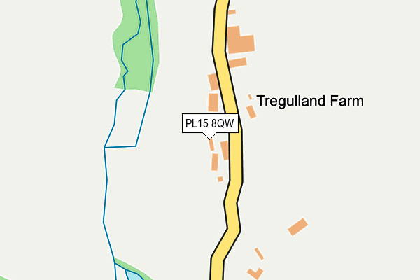 PL15 8QW map - OS OpenMap – Local (Ordnance Survey)