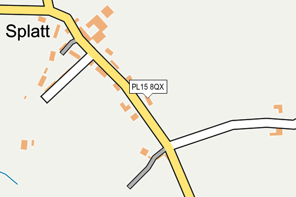 PL15 8QX map - OS OpenMap – Local (Ordnance Survey)