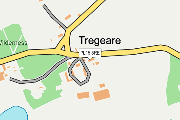 PL15 8RE map - OS OpenMap – Local (Ordnance Survey)