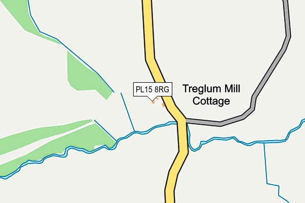 PL15 8RG map - OS OpenMap – Local (Ordnance Survey)