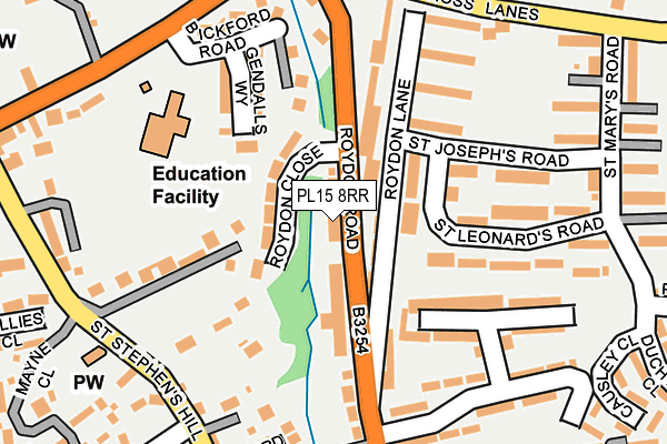 PL15 8RR map - OS OpenMap – Local (Ordnance Survey)