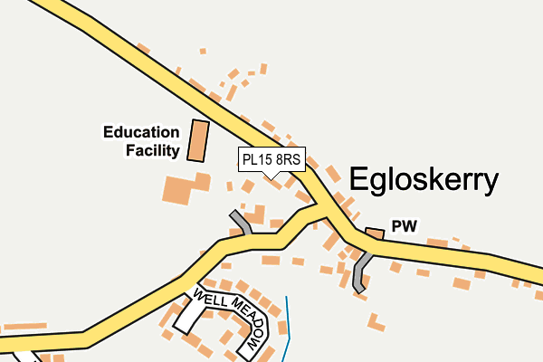 PL15 8RS map - OS OpenMap – Local (Ordnance Survey)