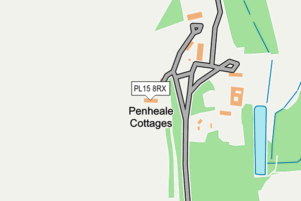 PL15 8RX map - OS OpenMap – Local (Ordnance Survey)