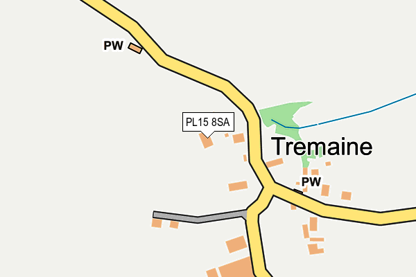 PL15 8SA map - OS OpenMap – Local (Ordnance Survey)