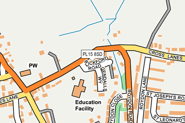 PL15 8SD map - OS OpenMap – Local (Ordnance Survey)