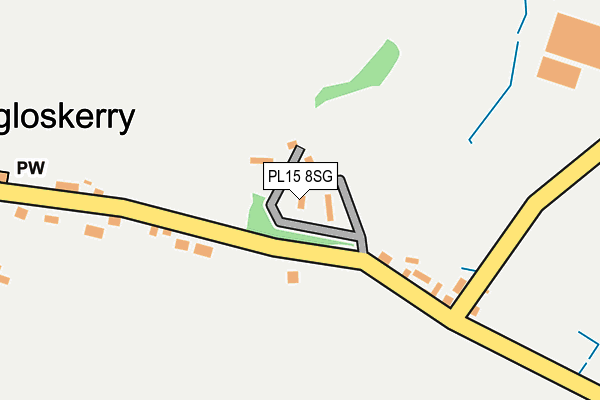 PL15 8SG map - OS OpenMap – Local (Ordnance Survey)
