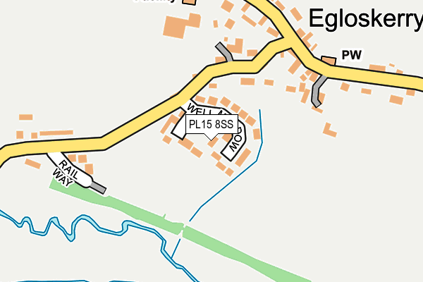 PL15 8SS map - OS OpenMap – Local (Ordnance Survey)