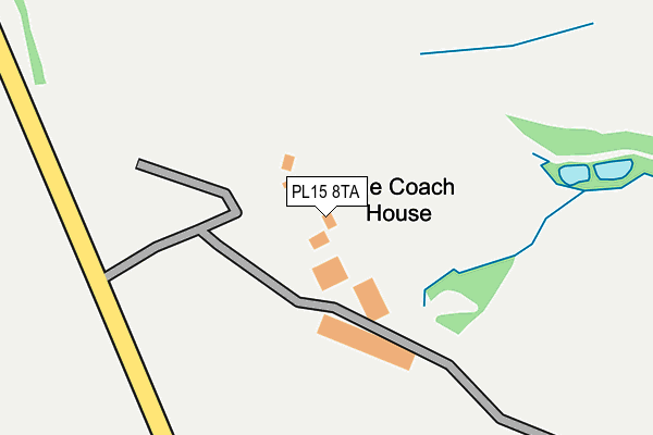 PL15 8TA map - OS OpenMap – Local (Ordnance Survey)