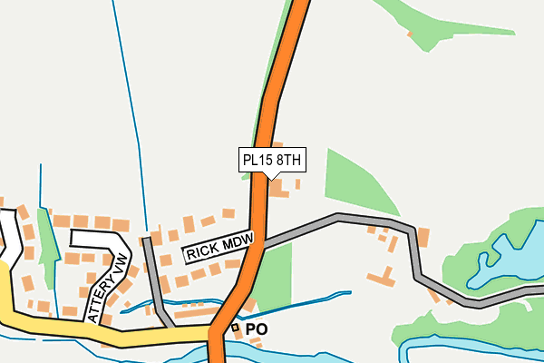 PL15 8TH map - OS OpenMap – Local (Ordnance Survey)