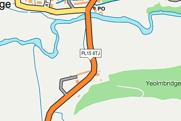 PL15 8TJ map - OS OpenMap – Local (Ordnance Survey)