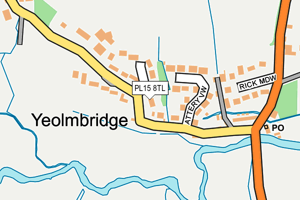 PL15 8TL map - OS OpenMap – Local (Ordnance Survey)