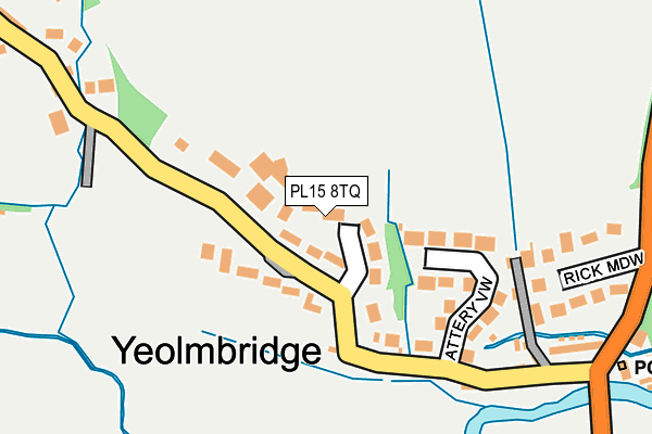 PL15 8TQ map - OS OpenMap – Local (Ordnance Survey)