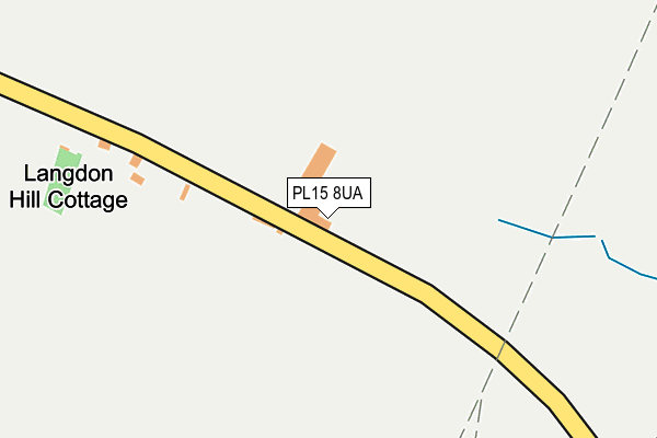 PL15 8UA map - OS OpenMap – Local (Ordnance Survey)