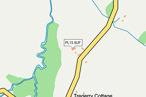 PL15 8UF map - OS OpenMap – Local (Ordnance Survey)