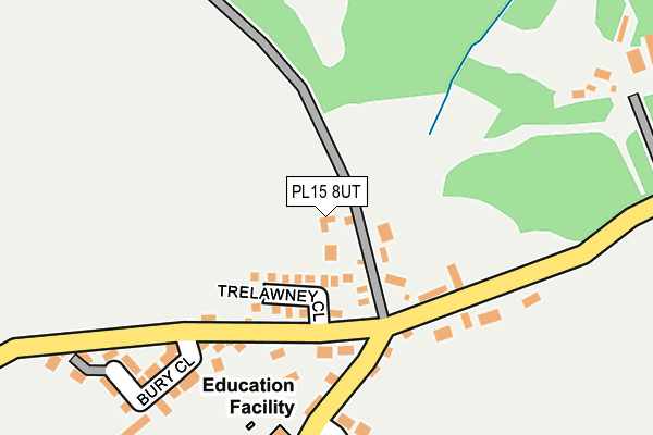 PL15 8UT map - OS OpenMap – Local (Ordnance Survey)