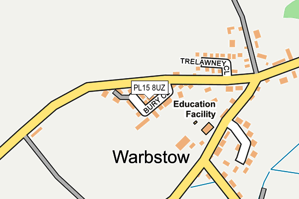 PL15 8UZ map - OS OpenMap – Local (Ordnance Survey)