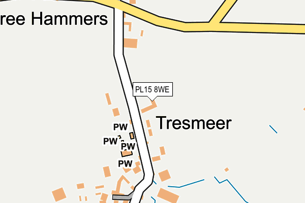 PL15 8WE map - OS OpenMap – Local (Ordnance Survey)