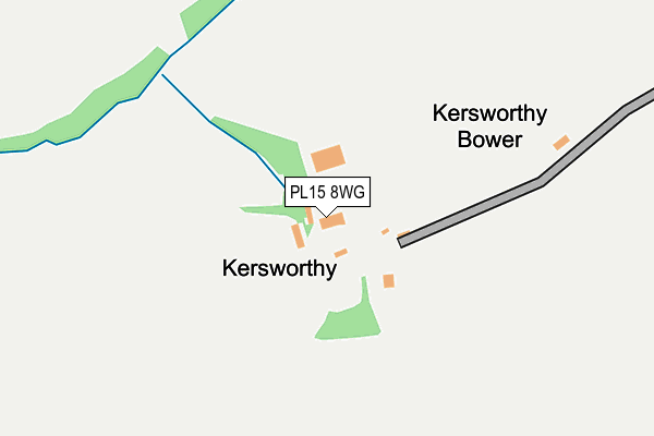 PL15 8WG map - OS OpenMap – Local (Ordnance Survey)