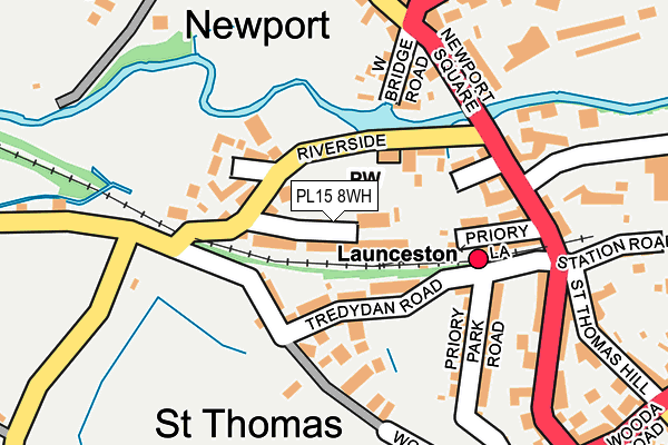 PL15 8WH map - OS OpenMap – Local (Ordnance Survey)