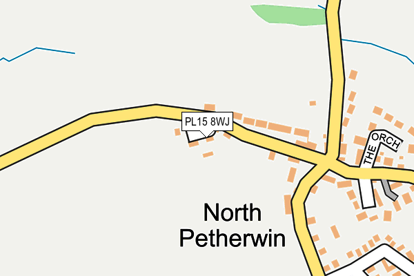 PL15 8WJ map - OS OpenMap – Local (Ordnance Survey)