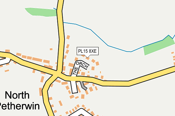 PL15 8XE map - OS OpenMap – Local (Ordnance Survey)