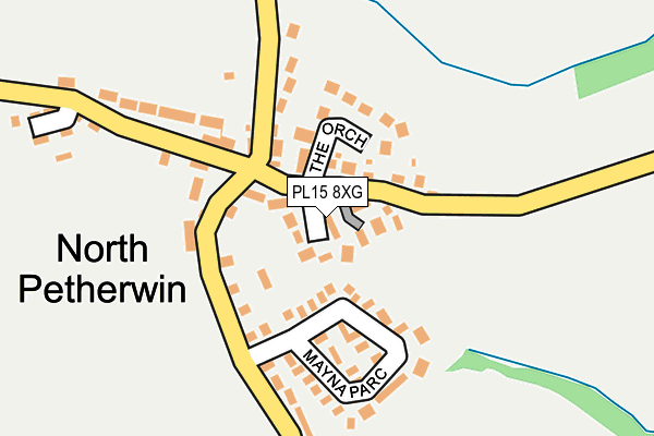 PL15 8XG map - OS OpenMap – Local (Ordnance Survey)