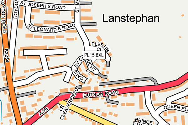 PL15 8XL map - OS OpenMap – Local (Ordnance Survey)