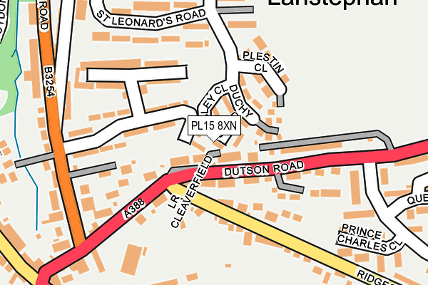 PL15 8XN map - OS OpenMap – Local (Ordnance Survey)