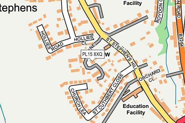 PL15 8XQ map - OS OpenMap – Local (Ordnance Survey)