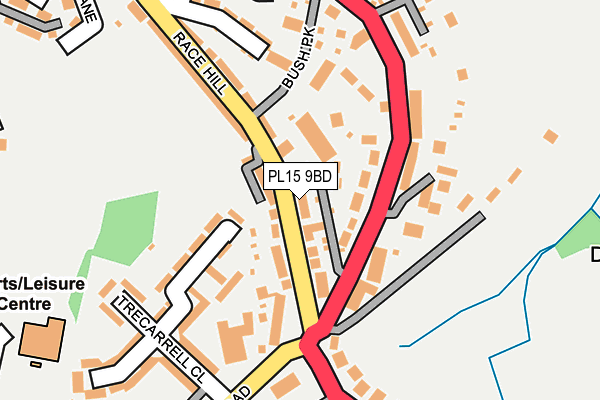 PL15 9BD map - OS OpenMap – Local (Ordnance Survey)