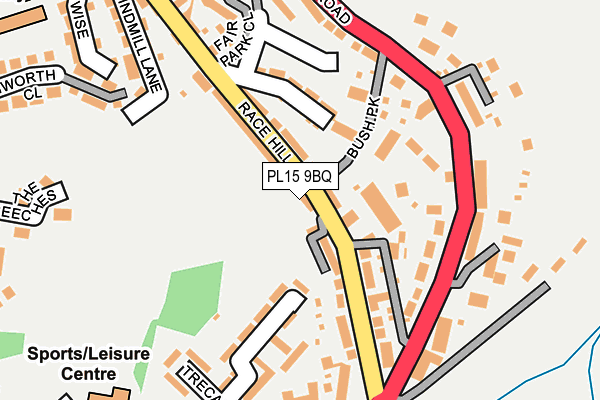 PL15 9BQ map - OS OpenMap – Local (Ordnance Survey)