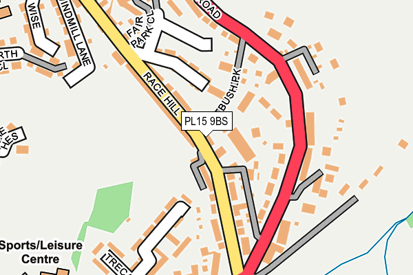 PL15 9BS map - OS OpenMap – Local (Ordnance Survey)