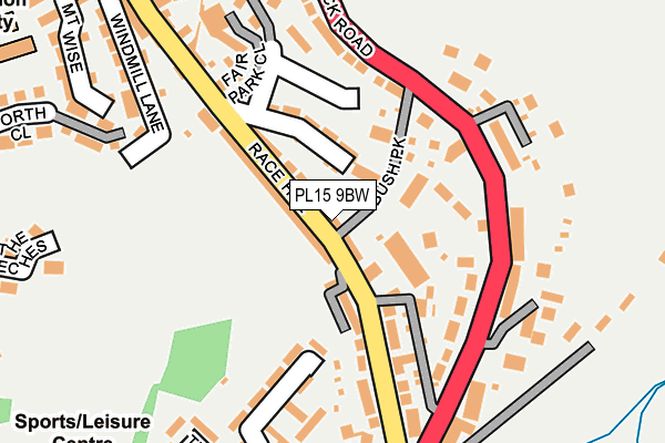 PL15 9BW map - OS OpenMap – Local (Ordnance Survey)