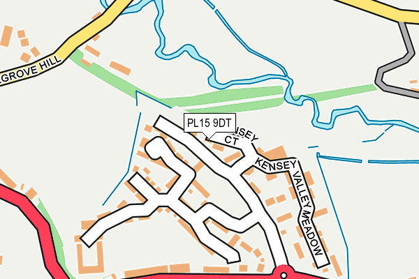 PL15 9DT map - OS OpenMap – Local (Ordnance Survey)